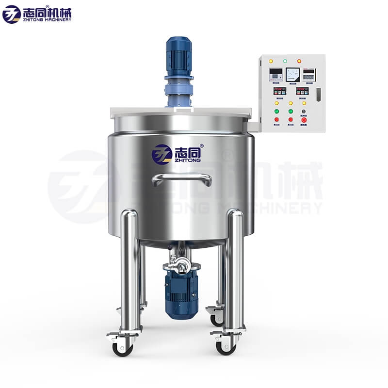  Small scale movable cosmetic homogenizer mixer stirring machine laundry detergent making machine 