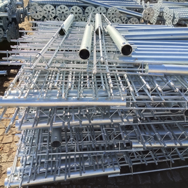 Hot Dipped Galvanized Metal Perfusion piles for Foundation 