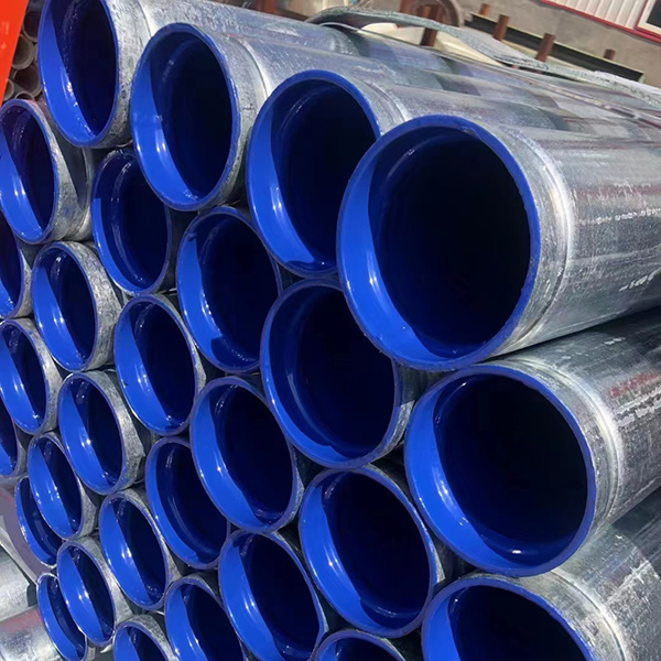 Plastic coated inside and outside composite pipe