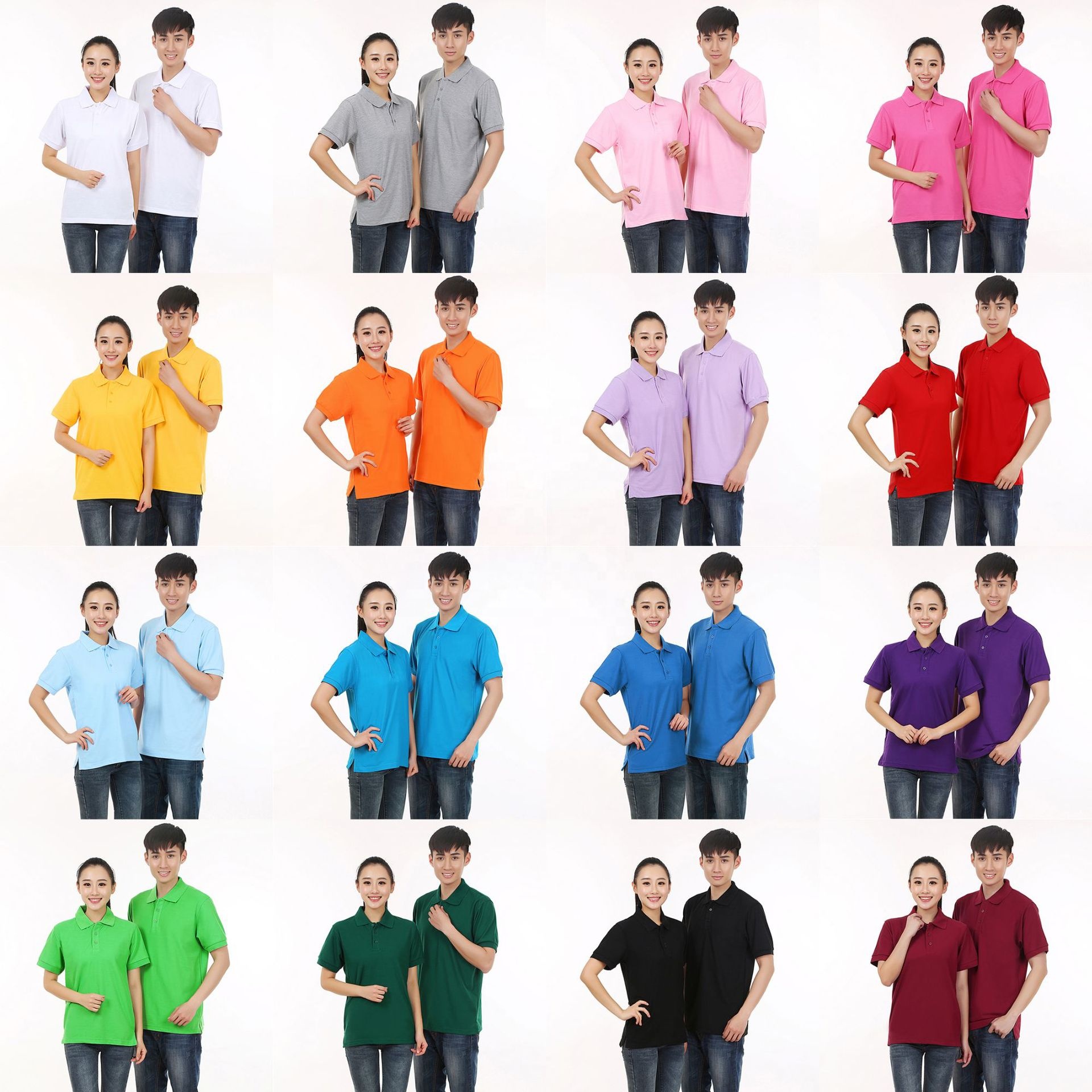 Premium quality colorful polo shirt designs cotton pique fabric 6xl 5xl 4xl 3xl 2xl xl l m s custom logo brand name polo shirts