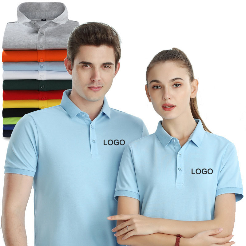 America size high quality 92 polyester 8 spandex polo shirts unisex men women sport golf custom logo luxury polo t shirt
