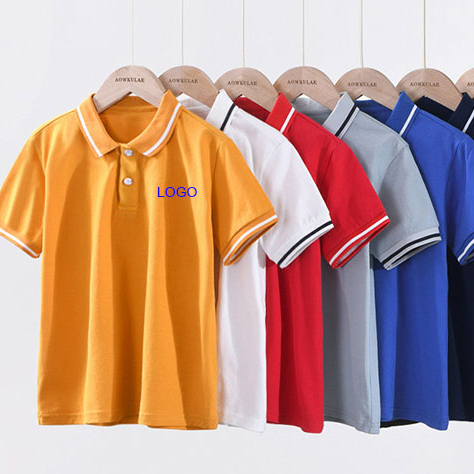 2023 summer yarn dye kids polo shirt plain honeycomb child golf t shirts custom activities school uniform with logo