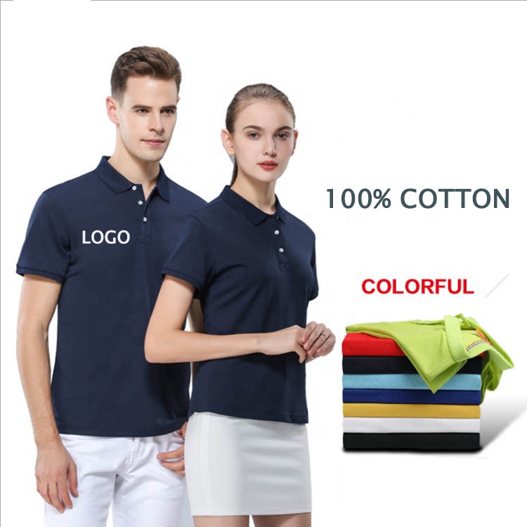 OEM Cotton Men&#39;s Women&#39;s Blank Cotton Polo Shirts Custom Graphic Mesh Pique Golf Polos Tee Shirt 180g 200g 220g 240g 260g