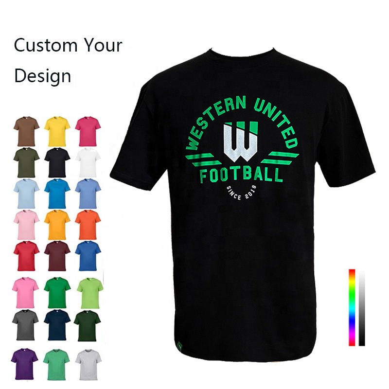 Promotion Cheap Wholesale Custom Design T Shirt With Embroidery Logo Summer Tee For Men Cotton Fabric Soft Graphic Print T Shirt