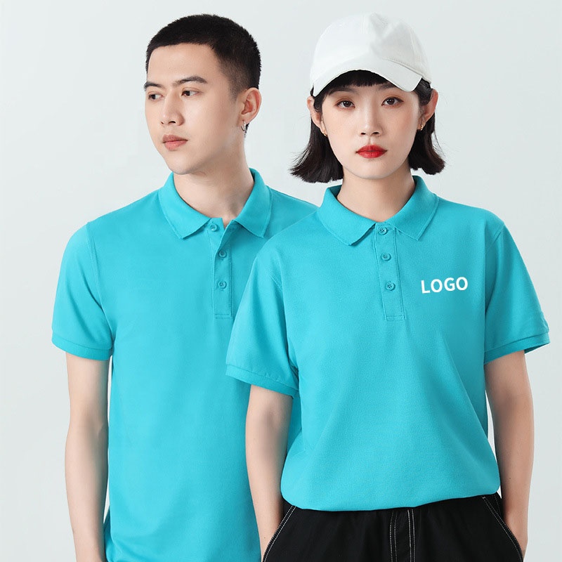 Wholesale Custom Company Logo Polo Shirts With Pockets And Epaulets High Quality 100% Mercerized Cotton Polo Shirt For Men Women