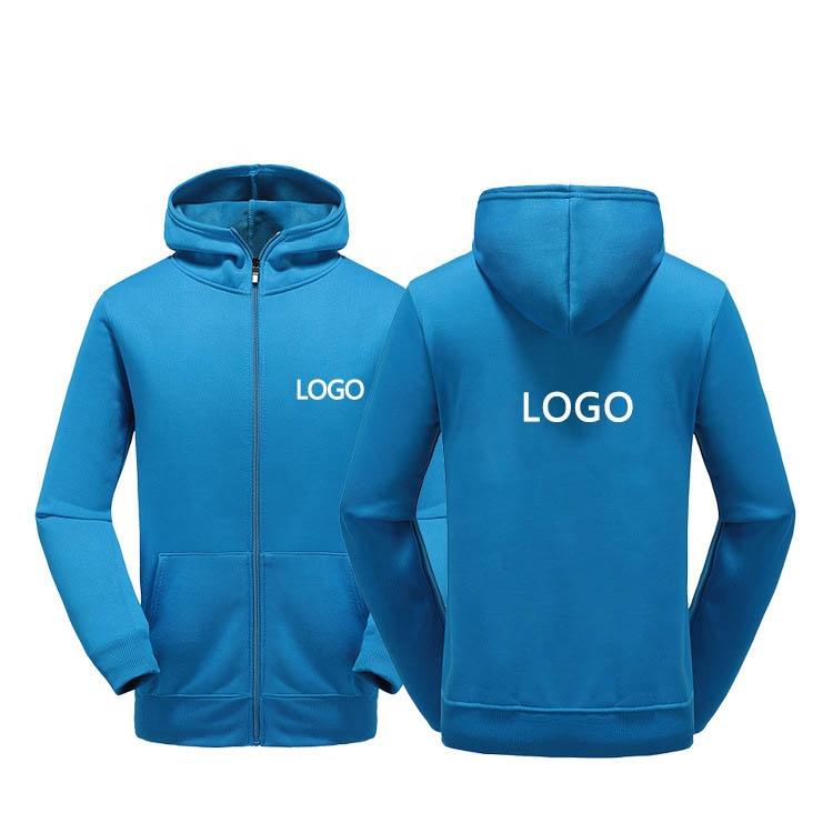 Manufacturer custom full zip up hoodie sweatshirt unisex men women 100% cotton oversized heavyweight wholesale hoodies in china