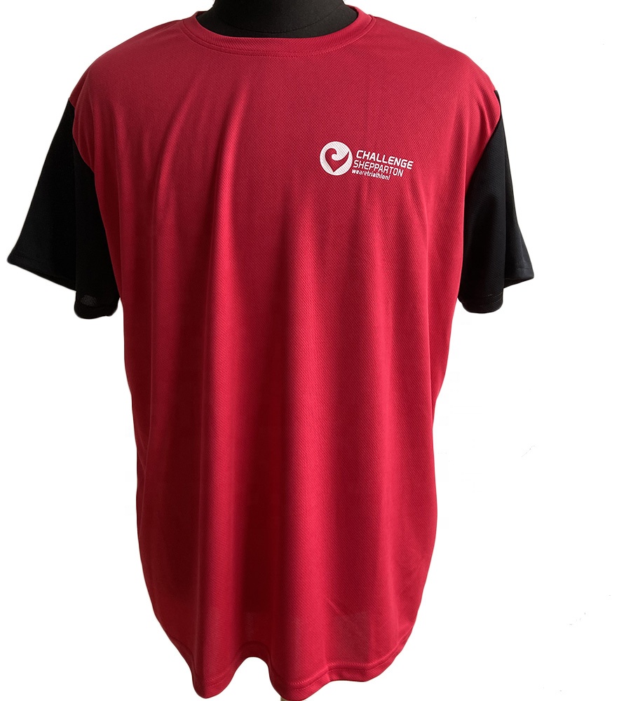 Reglan sleeve sports t shirt custom contrast color marathon running race fast dry mesh t-shirt in bulk