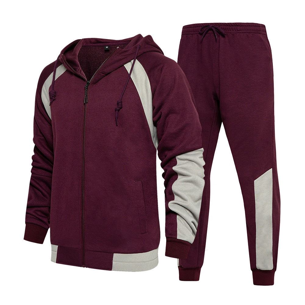 Top selling hoodie and jogger set sweatpants custom zip up pullover track suits for men