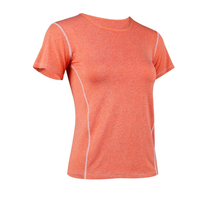 Women&#39;s T Shirt Slim Fit Yoga Marathon Sport Tops Active Stretch Plain Girls Singlet Gym Fitness Clothing