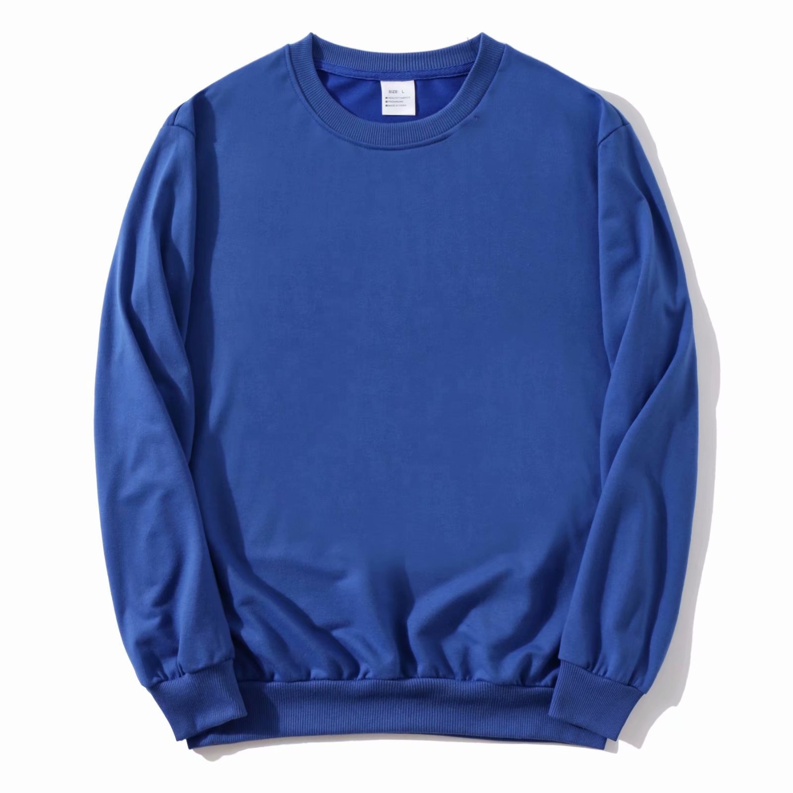 Bulk Promotion Crew Neck Plain Sweatershirts Plus Size Men&#39;s Women&#39;s Female Casual 10OZ Spring Autumn Sweaters with Logo