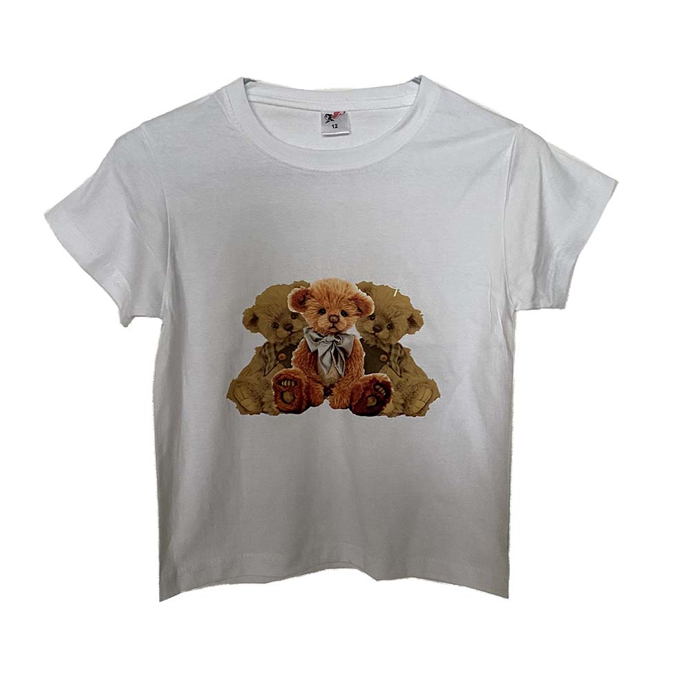 Personalized 100% cotton white plain blank t-shirt for kids