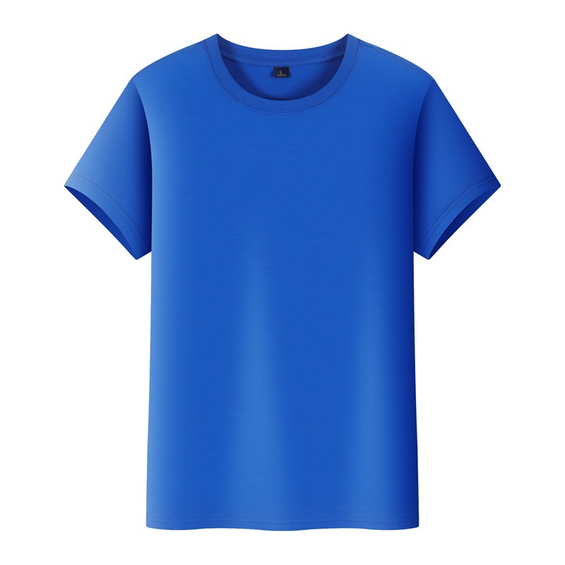 Custom premium quality mercerized cotton t-shirts 40S mercerised pure color tee