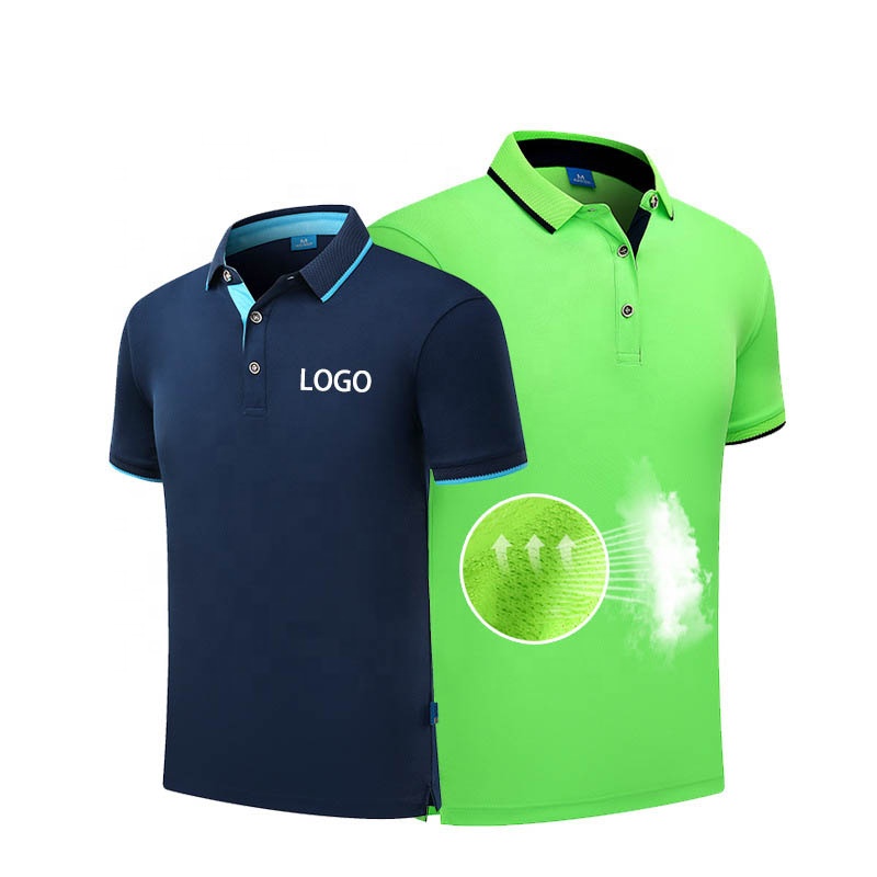 OEM polyester mesh polo shirt short sleeve summer sport golf quickly dry promotion cheap plain polyester polo shirt