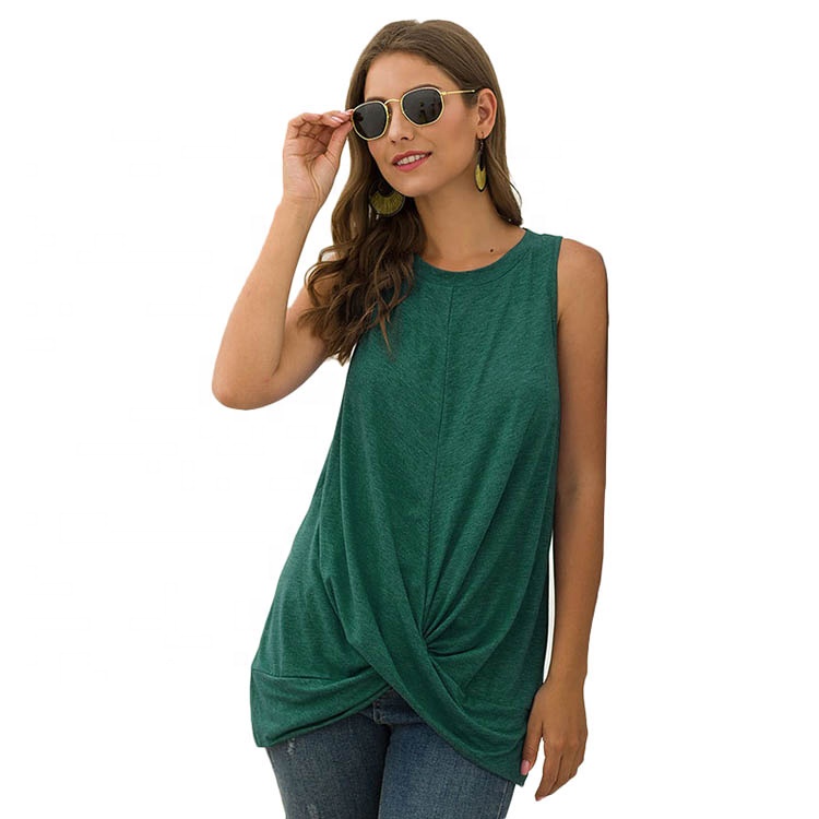 New trendy girl t shirt poleras de mujer custom beautiful model spliced sleeveless woman t-shirt bulk wholesale and cheap price