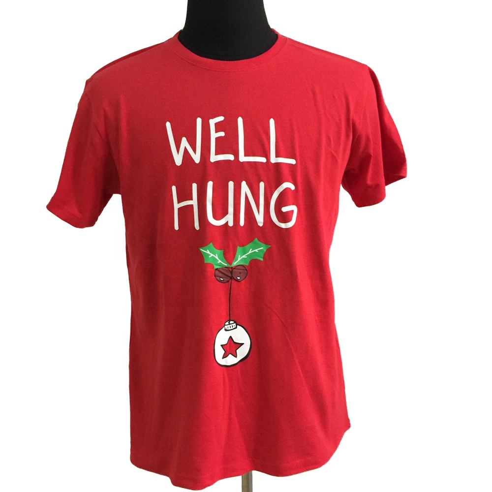 Promotion red graphic cotton t-shirt drop shipping cheap plus size men&#39;s women&#39;s printed tee shirt oem