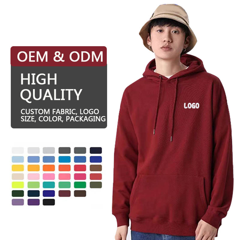Wholesale High Quality Heavy Fleece Oversized Custom Hoodie Unisex Super Soft Thick Blank Hoodie 100 Percent Cotton Sweatshirt