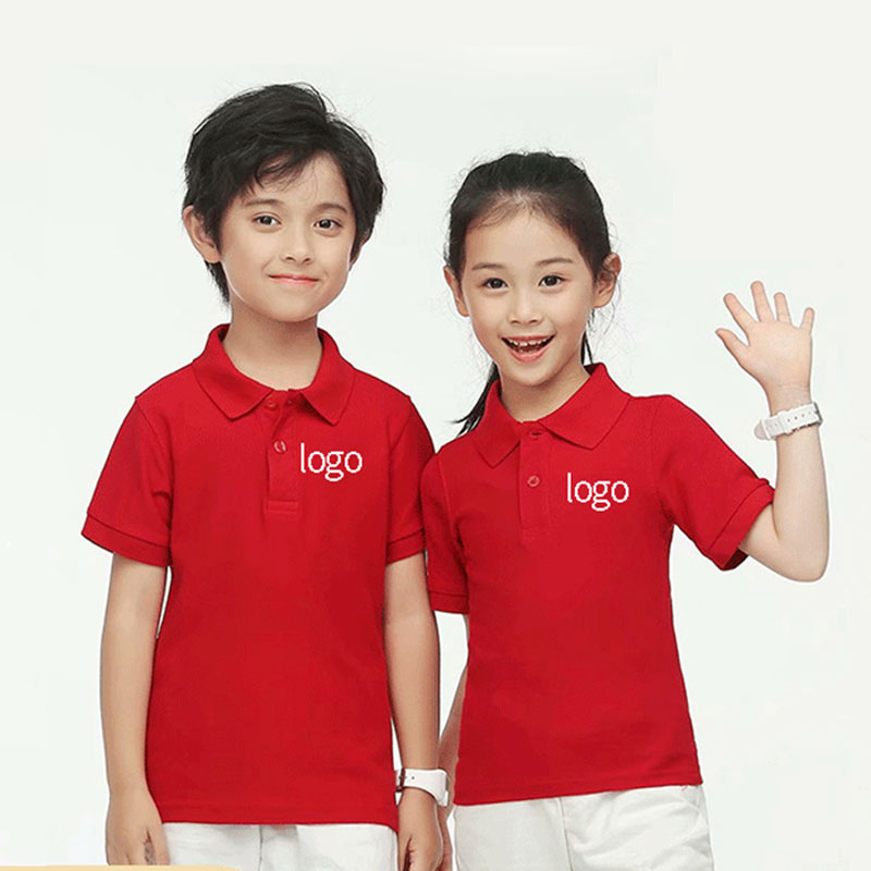 Breathable kids polo shirts 100 cotton high quality blank oem logo knitting cheap children polo shirts with custom logo