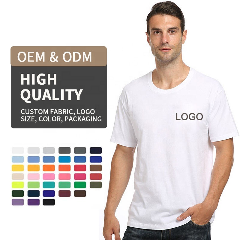 High Quality Wholesale 100% Cotton Plus Size Men&#39;s T-Shirts Unisex Custom Silk Screen Printing Heat Transfer Designs For T Shirt