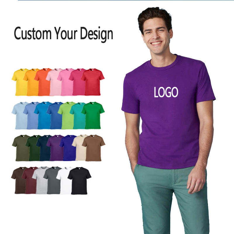 Supplier blank custom printing logo cotton polyester t shirt high quality 160g 180g 200g 220g mens designer clothing wholesale