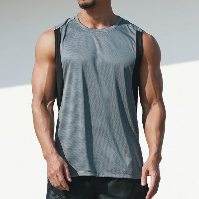 Wholesale Men&#39;s Sports Breathable Muscle Gym Workout Tank Top