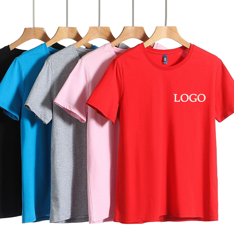 Custom high quality round neck plain plus size men&#39;s t-shirt unisex casual 60 cotton 40 polyester blank t shirts china supplier