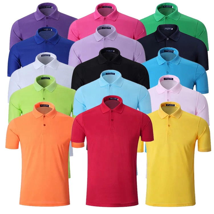 Wholesale plain polo shirt for men women cotton polo shirts with custom embroidered logo high quality uniform