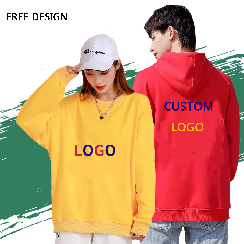 Custom design fashion plus size hoodies high quality men&#39;s pullover sweatshirts with printing embroidery logo for unisex