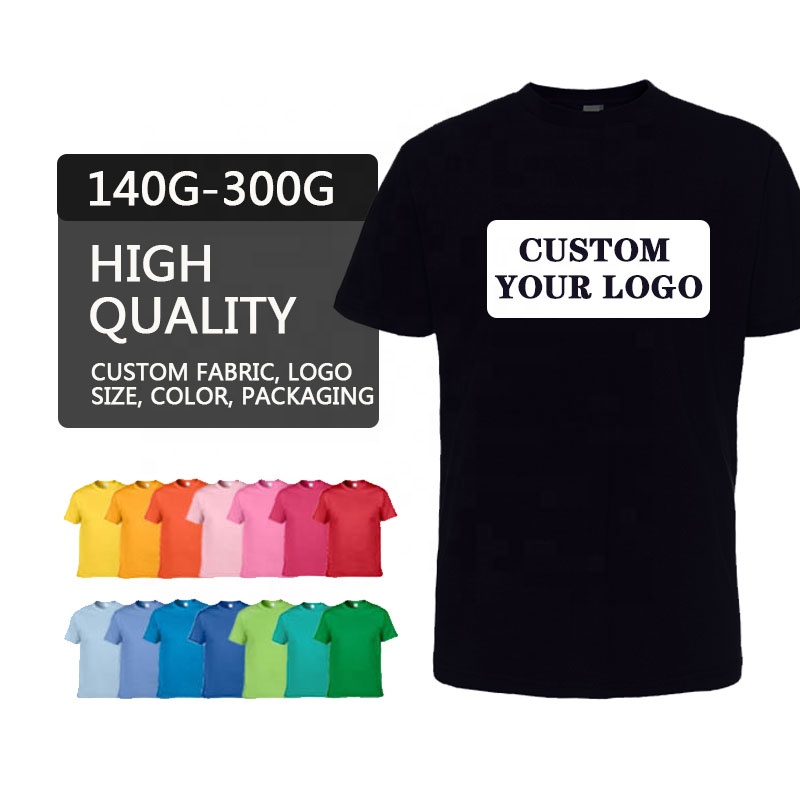 o neck screen printing unisex streetwear t shirt manufacturer custom graphic cotton t-shirts