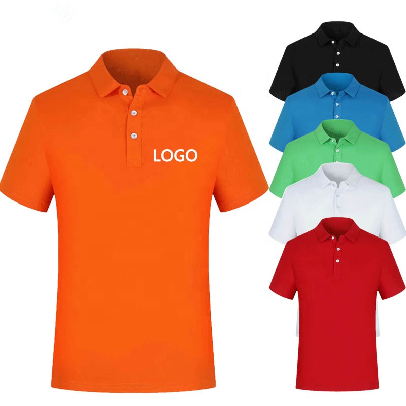 Wholesale plain golf 100% cotton pique polo shirt for men and women business work team sport cheap custom printed polo shirts