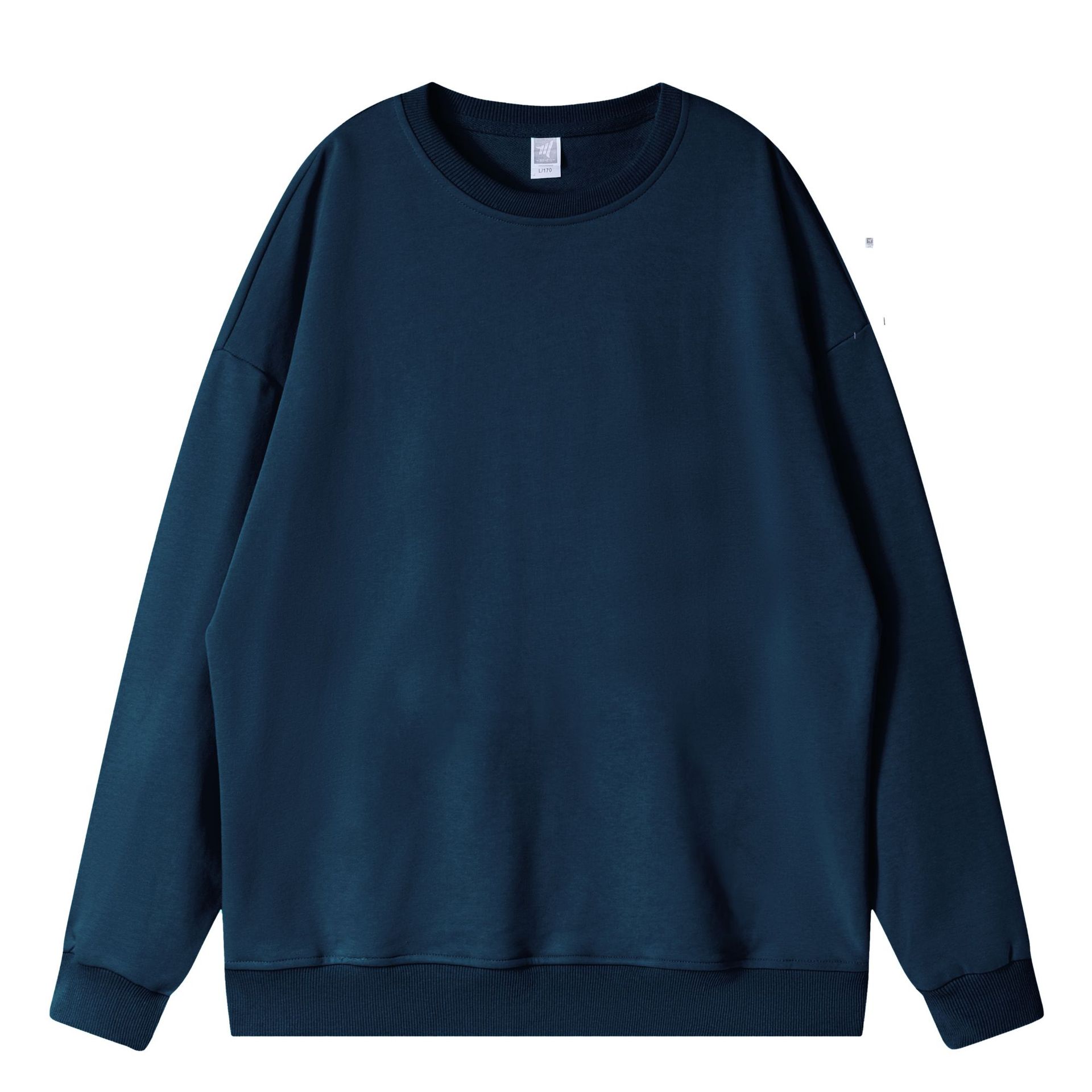 Wholesale custom logo men tracksuits jumper unisex 100% cotton crew neck blank fleece or french terry hoodies sweatshirts