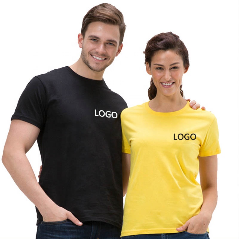 Best price high quality polyester and cotton t-shirt t with logo 160 170 180 190 200 gsm customised t shirts unisex