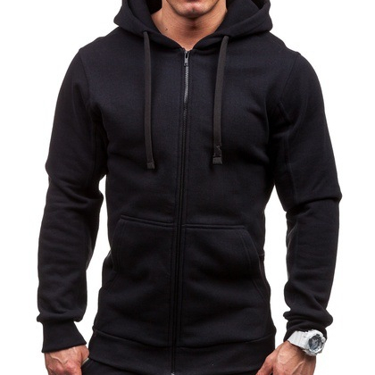 Casual zipper hoodies &amp; sweatshirts for men male younger boy custom pullover jogging coats