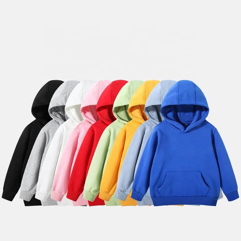 Hot sale winter kid&#39;s hoodies &amp; sweatshirts sports boys girls baby 100% cotton thick hoodie custom designer logo