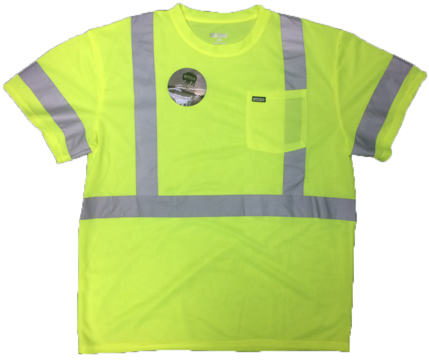 Hi Vis Safety Reflective T Shirt Neon Green Worker&#39;s Clothing Stripe Quick Dry Plus Size Men&#39;s T-shirts Custom Logo