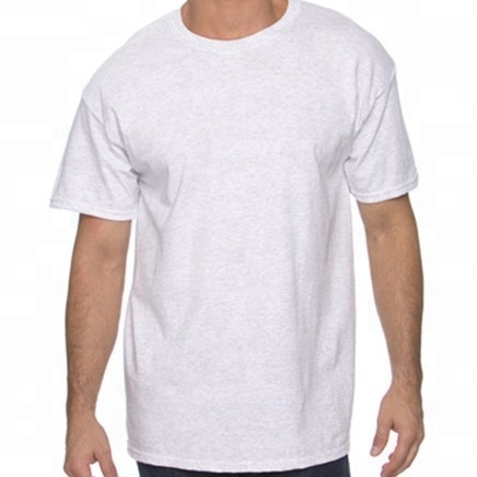 Plain Blank T Shirt big size t shirt mens with no side seam/tubular white t-shirt