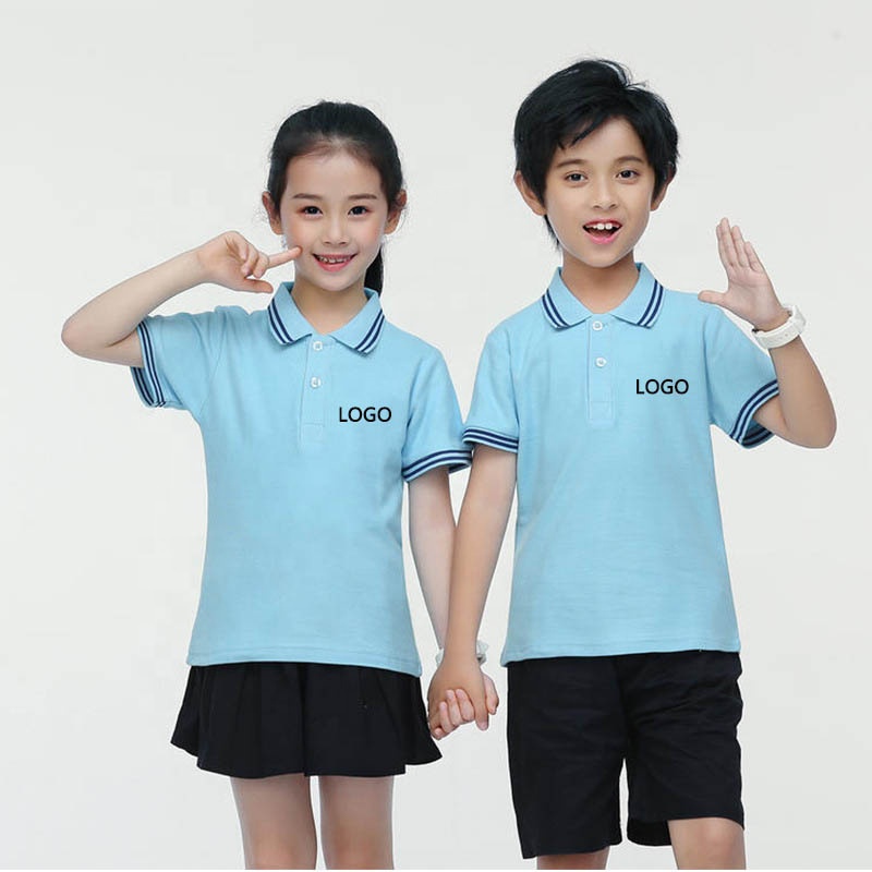 100% cotton sports children polo t shirt boy and girl short sleeve uniform golf polo t shirts for kids