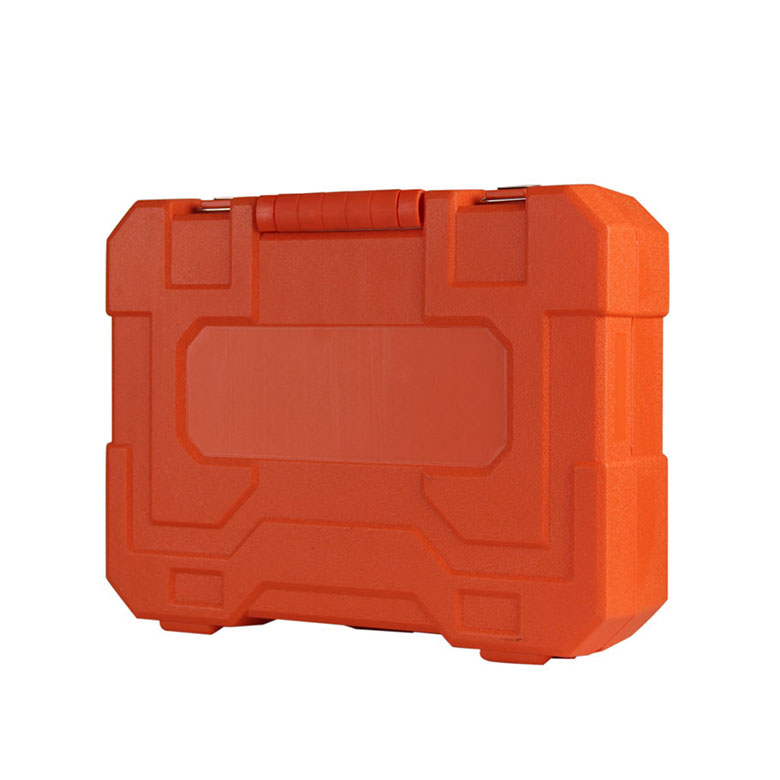 Orange color plastic tool box