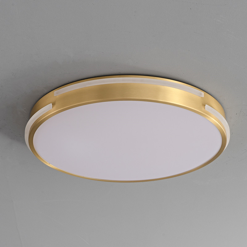 Pierced Round Led Luxury Decorative Brass Ceiling Lamp
