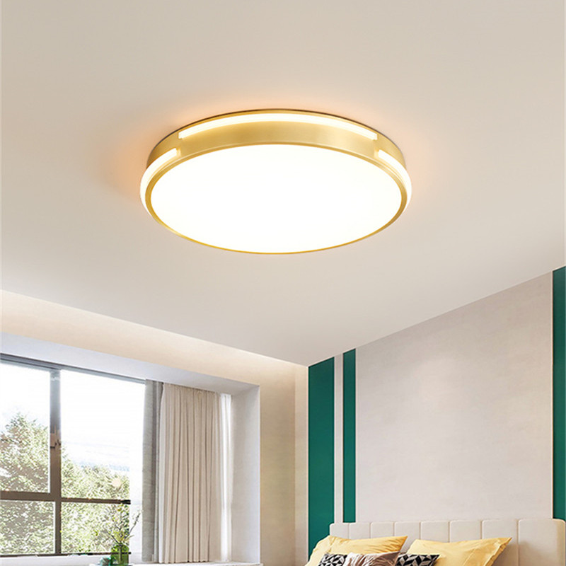 Led Luxury Decorative Brass Ceiling Lamp