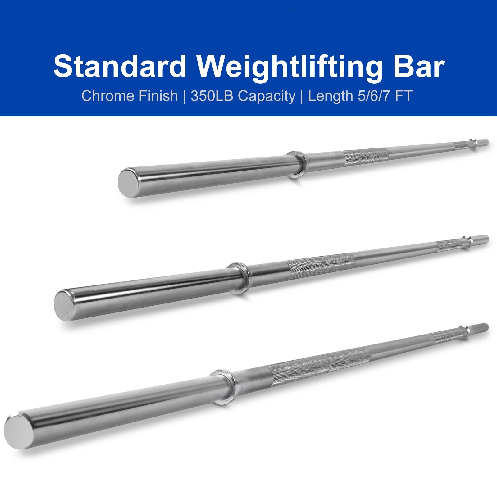 STANDARD 1 INCH WEIGHTLIFTING BARBELL