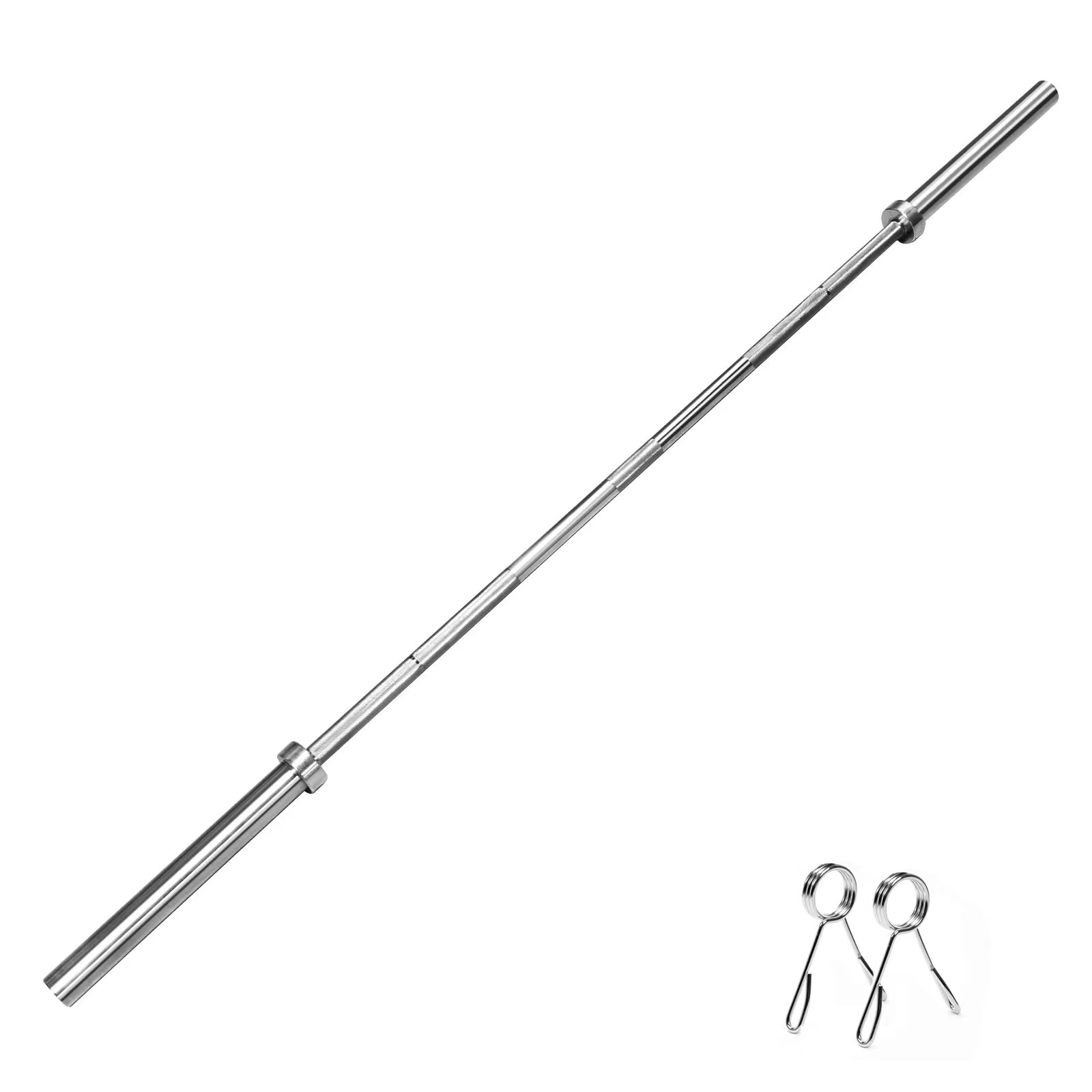 7 FT OLYMPIC WEIGHTLIFTING BARBELL WITH COLLARS, 700 LB RATING