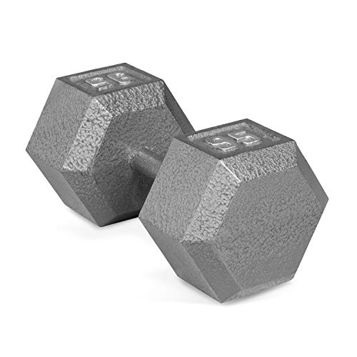 Cast Iron Gray or Black color exercise fitness equipment Hex shape Dumbbell