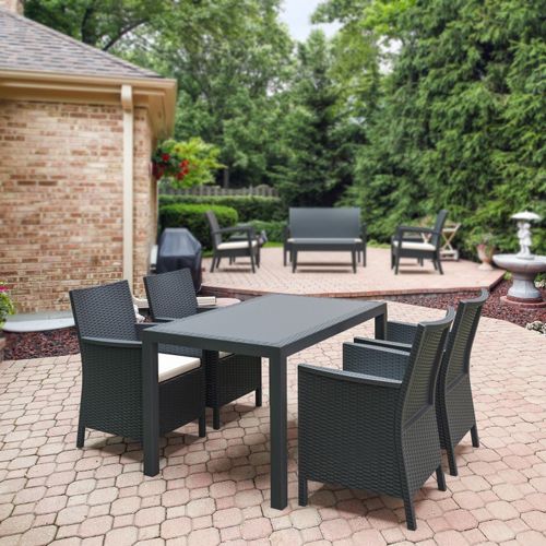 Shop for a 5-Piece Dark Gray Patio Dining Set to Match Your Style and Budget | CozyDays