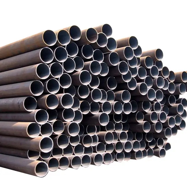 China suppliers of Q235 Q345 ASTM carbon ERW mild iron round welded steel pipes