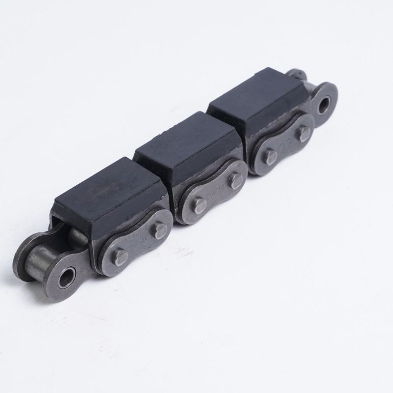 Single row U type rubber cover plate chain