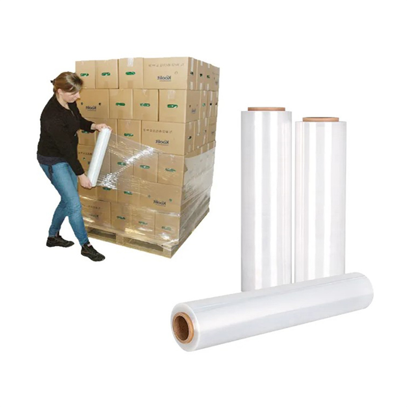 High-Quality Plastic LLdpe Pallet Wrap Film Rolls for Machine and Hand Packaging