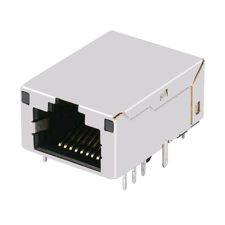 L829-1GX1-91 Modular Jack With Magnetics RJ45 Female Connector Low Profile