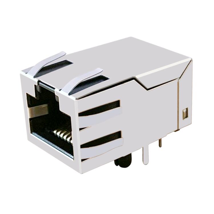 SI-51014-F Single Port Without LED Gigabit Ethernet Jack 10Pin RJ45 Connector
