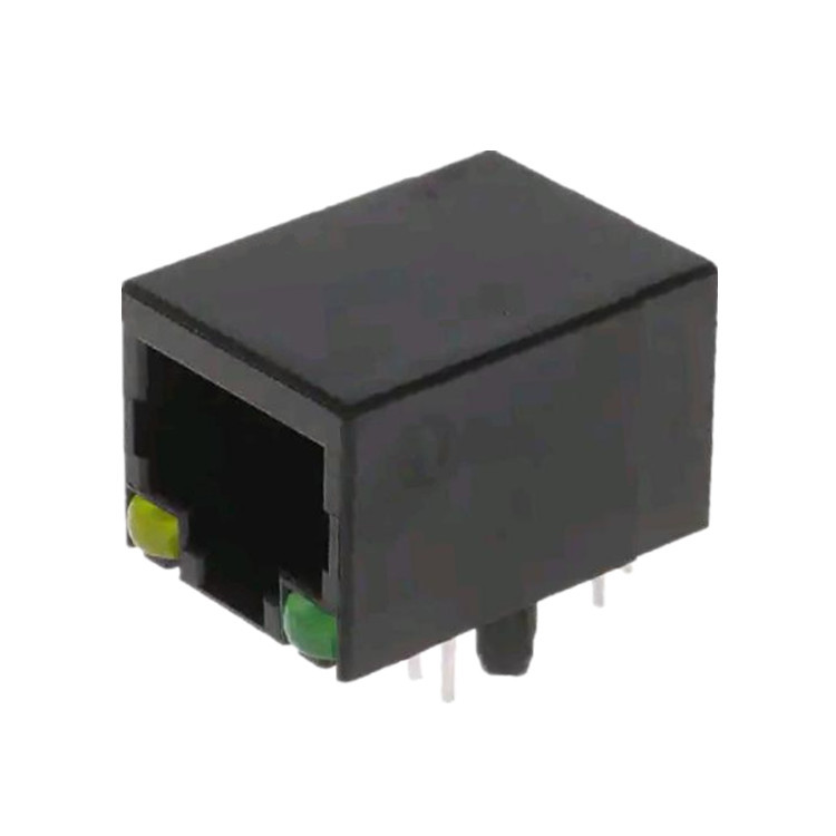 SS-7488-GY-NF Modular Jack Right Angle RJ45 Connector Without Unshielded & Transformer