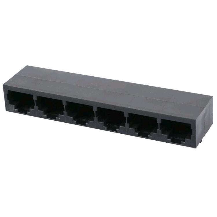 5558501-1 Unshielded Modular Jack Ethernet Connector RJ45 1x6